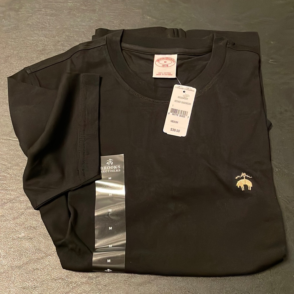 Brand New Black Brooks Brothers Shirt  Medium